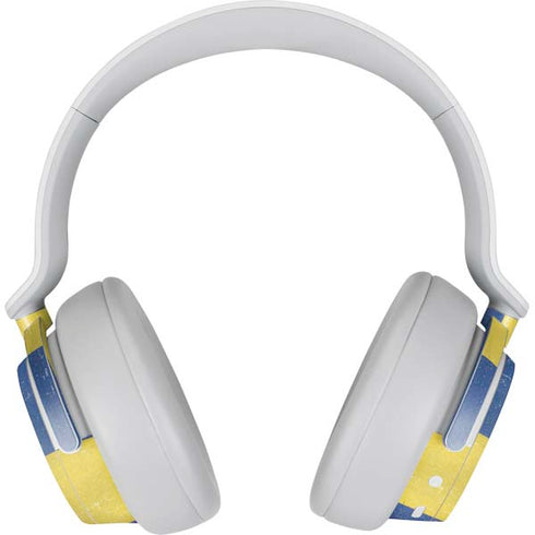 Sweden Flag Distressed Surface Headphones Skin
